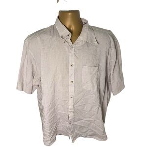 Falcon Bay Classics Single Needle Tailoring Check Short Sleeve Button Front XL